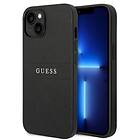 Guess iPhone Saffiano 14 Skal Svart Logo GUHCP14SPSASBBK