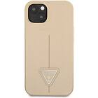 Guess iPhone Saffiano 13 Mini Triangle Beige Logo GUHCP13SPSATLE