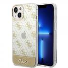 Guess iPhone 14 Logo Script Guld 4G