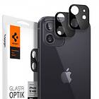 Spigen iPhone 12 Mini Optik 2-pack Svart