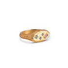 Enamel Aia Ring Goldplated R66GM-50 Dam 18 kt. forgyldt 925 sterling sølv