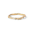Enamel Lily Ring Förgylld-Storlek 50 Dam 18 kt. forgyldt 925 sterling sølv
