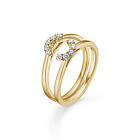 Mads Z Crown Tiara Ring 14 kt. Guld m. 0,20 ct.-Ringstorlek 54 Dam 14 kt. guld