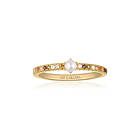 Sif Jakobs Ellera Perla Uno Ring Goldplated SJ-R12284-ACZ-SG-56 Dam 18 kt. forgyldt 925 sterling sølv