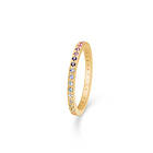 Mads Z Poetry Rainbow Ring 14 Carat Gold with Gemstones 1544061-56 (ring) Dam 14 kt. guld