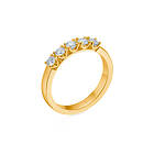 Mads Z Crown Alliance Ring 14 kt. Guld m. 5x0,09 ct.-Ringstorlek 58 Dam 14 kt. guld