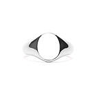 IX Studios Mini Oval Signet Ring silver-Storlek 48 Unisex 925 sterling sølv
