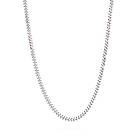 IX Studios Curb Chain silver-Längd 45 cm Unisex 925 sterling sølv