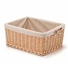 Bonin Rectangular Basket With Polka Dot Lining Beige