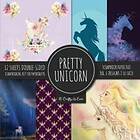 Crafty as Ever: Pretty Unicorn Scrapbook Paper Pad 8x8 Scrapbooking Kit for Papercrafts, Cardmaking, Printmaking, DIY Crafts, Fantasy Themed