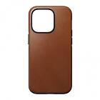 Nomad Modern iPhone 14 Pro Leather English Case Tan