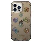 Guess iPhone Peony Glitter 14 Pro Skal Max Svart