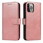 A-One Brand iPhone Magnet 14 Case Pro Elegant Plånboksfodral cover Rosa