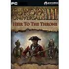 Europa Universalis III: Heir to the Throne (PC)