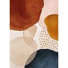 Venture Home Circles Beige Poster 21x30