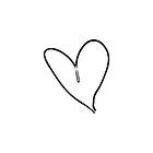 Venture Home Posters Heart Sort/vit 50x70