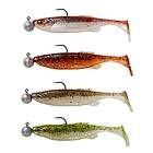 Savage Gear Fat Minnow T-Tail RTF 9cm, 7g 7.5g #2/0 Sinking Clearwater Mix 4+4pc