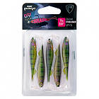 Fox Rage Slick Shad Ultra UV 7 cm / 2,75'' Lemontiger 5-pack