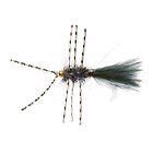 Unique Flies Gold Bead Crystal Bugger Rubber Leg Black #8