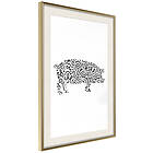 Artgeist Poster Affisch Black and White Piggy [Poster] 30x45 A3-DRBPRP1574m_zr_pp