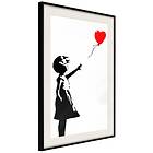 Artgeist Poster Affisch Little Girl with a Balloon [Poster] 20x30 A3-DRBPRP0338s_cr_pp