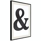 Artgeist Poster Affisch Black Ampersandem [Poster] 20x30 A3-DRBPRP0516s_cr_pp