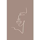 Venture Home Siluette Poster Brun 30x40