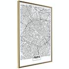 Artgeist Poster Affisch Map of Paris [Poster] 30x45 A3-DRBPRP0877m_zr