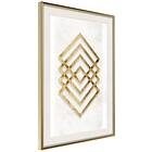 Artgeist Poster Affisch Golden Geometry [Poster] 40x60 A3-DRBPRP0712l_zr_pp