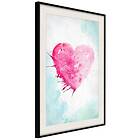 Artgeist Poster Affisch Watercolour Heart [Poster] 20x30 A3-DRBPRP0327s_cr_pp