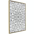 Artgeist Poster Affisch Monochrome Mandala [Poster] 40x60 A3-DRBPRP1096l_zr