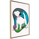 Artgeist Poster Affisch Dog and Ball [Poster] 20x30 A3-DRBPRP0981s_zr