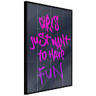 Artgeist Poster Affisch Girls Just Want to Have Fun [Poster] 20x30 A3-DRBPRP1515s_cr