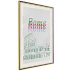 Artgeist Poster Affisch Rome in Watercolours [Poster] 20x30 A3-DRBPRP0973s_zr_pp