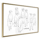 Artgeist Poster Affisch Meerkats Family [Poster] 45x30 A3-DRBPRP0142m_zr