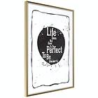 Artgeist Poster Affisch Life Does Not Have To Be Perfect Wonderful [ A3-DRBPRP0436l_zr