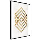 Artgeist Poster Affisch Golden Geometry [Poster] 40x60 A3-DRBPRP0712l_cr