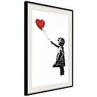 Artgeist Poster Affisch Girl with Balloon Banksy: [Poster] 20x30 A3-DRBPRP0964s_cr_pp