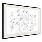 Artgeist Poster Affisch Meerkats Family [Poster] 30x20 A3-DRBPRP0142s_cr_pp