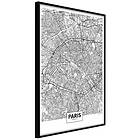 Artgeist Poster Affisch Map of Paris [Poster] 40x60 A3-DRBPRP0877l_cr