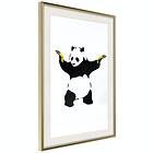 Artgeist Poster Affisch Panda with Guns [Poster] 20x30 A3-DRBPRP1513s_zr_pp