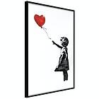 Artgeist Poster Affisch Girl with Balloon Banksy: [Poster] 40x60 A3-DRBPRP0964l_cr