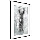 Artgeist Poster Affisch Silver Deer [Poster] 20x30 A3-DRBPRP0674s_cr