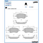 Delphi Auto Parts Bromsbeläggssats, skivbroms LP3709