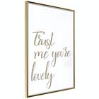 Artgeist Poster Affisch Trust Me You're Lovely [Poster] 30x45 A3-DRBPRP0879m_zr