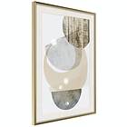 Artgeist Poster Affisch Beige Fusion [Poster] 40x60 A3-DRBPRP1624l_zr_pp