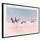 Artgeist Poster Affisch Flamingos Race [Poster] 60x40 A3-DRBPRP0126l_cr_pp