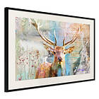 Artgeist Poster Affisch Deer on Wood [Poster] 30x20 A3-DRBPRP0046s_cr_pp