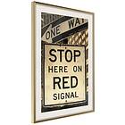 Artgeist Poster Affisch Road Signs [Poster] 20x30 A3-DRBPRP1386s_zr_pp