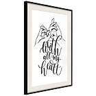 Artgeist Poster Affisch With All My Heart [Poster] 40x60 A3-DRBPRP1607l_cr_pp